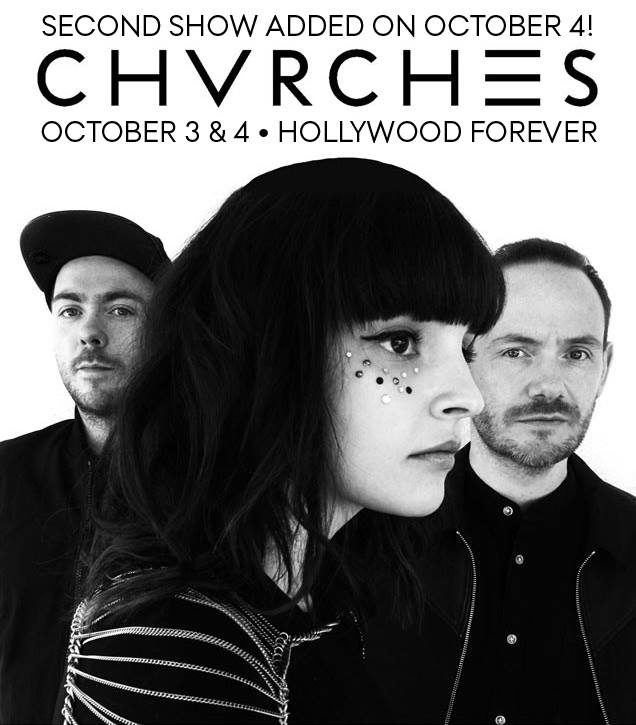 CHVRCHES Add Second Show at Hollywood Forever this October