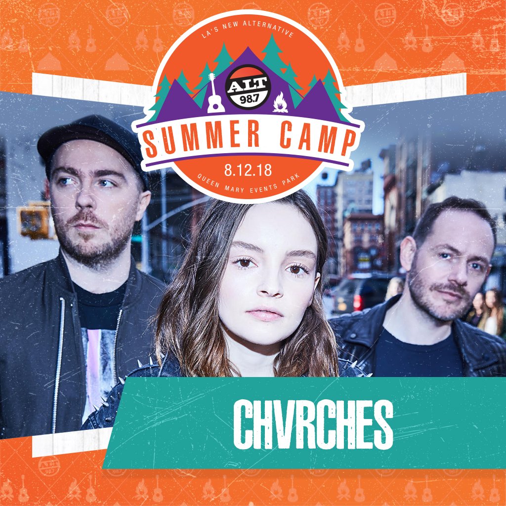 CHVRCHES Are Headed to ALT 98.7 Summer Camp in Los Angeles this Summer