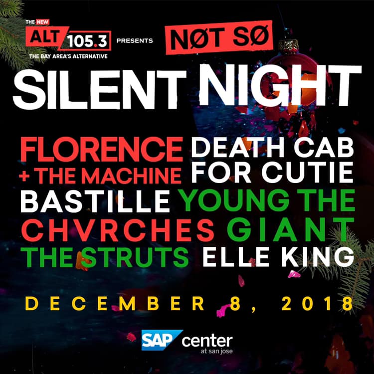 CHVRCHES Are Playing ALT 105.3 Not So Silent Night in San Jose
