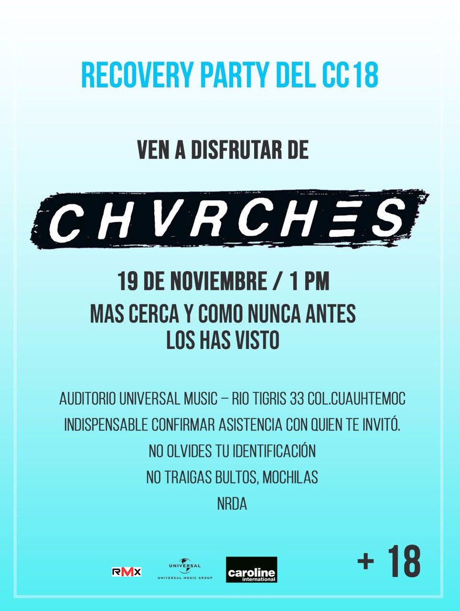 CHVRCHES to Play Exclusive Show at Universal Music Auditorium in Cuauhtémoc, Mexico City Next Week