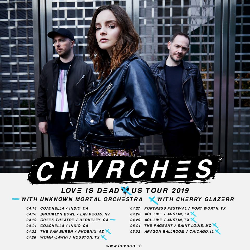 CHVRCHES Announce Spring 2019 US Tour Dates