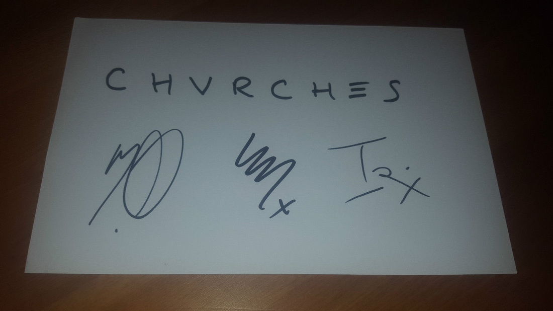 CHVRCHES Signed Card Supporting Children with Cancer UK – Bid Now