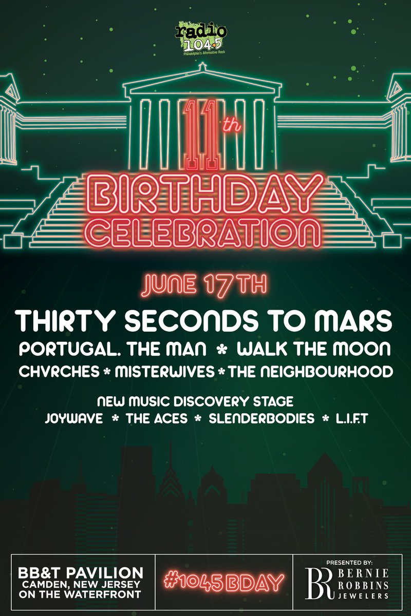 CHVRCHES Will be Playing Radio 104.5’s Eleventh Birthday Show this June