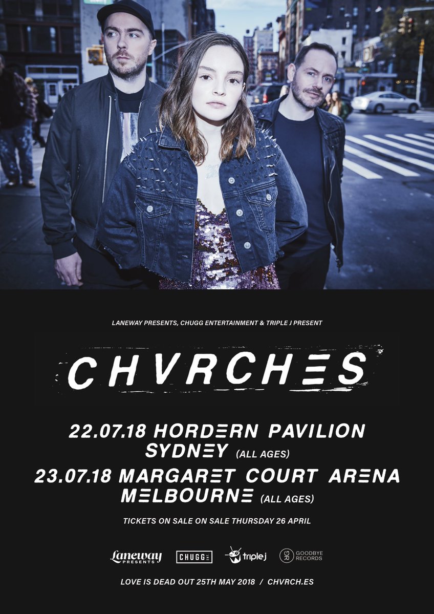 CHVRCHES Add Splendour in the Grass Sideshows in Sydney and Melbourne