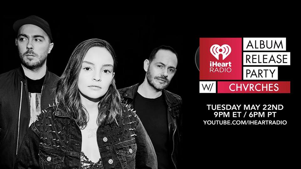 CHVRCHES Announce Album Release Party for Love Is Dead on May 22nd 