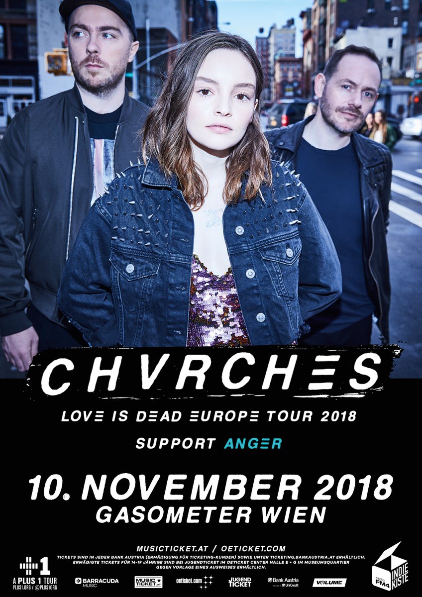 CHVRCHES Add a New Show in Austria This November