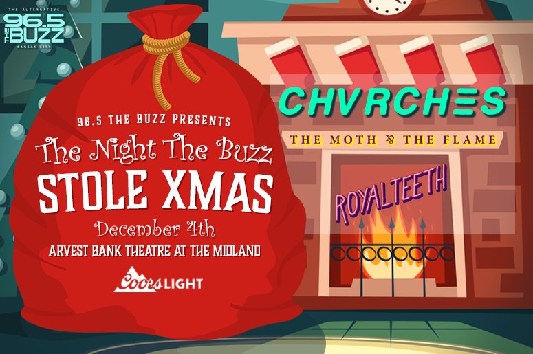 CHVRCHES to Play 96.5 The Buzz The Night The Buzz Stole XMAS