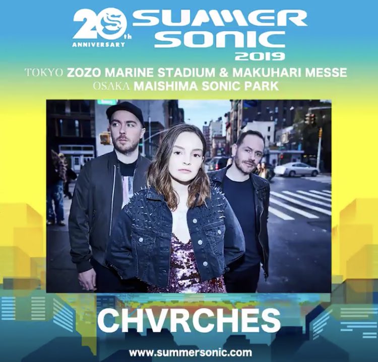 CHVRCHES Will Return to Summer Sonic in Japan this August