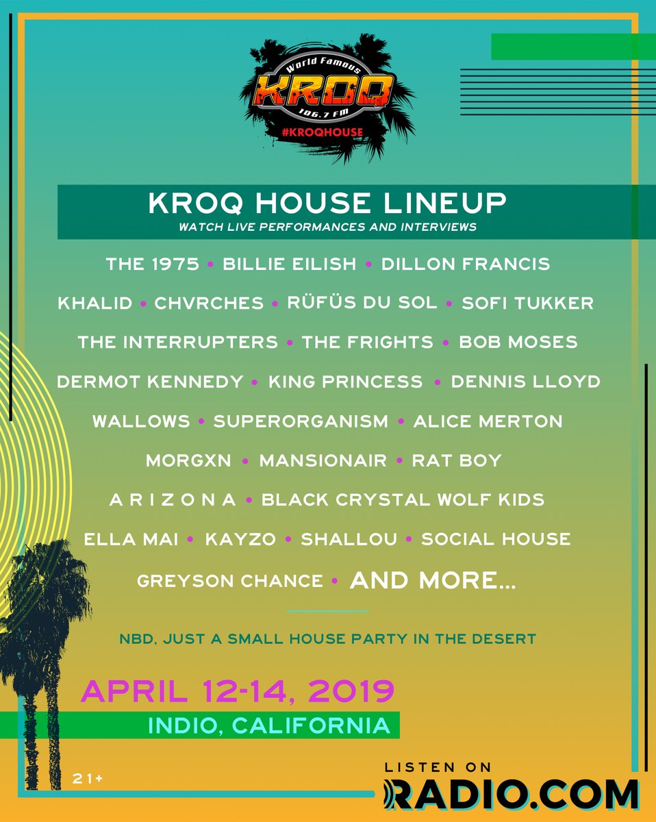 CHVRCHES Return to the KROQ Coachella House this Sunday