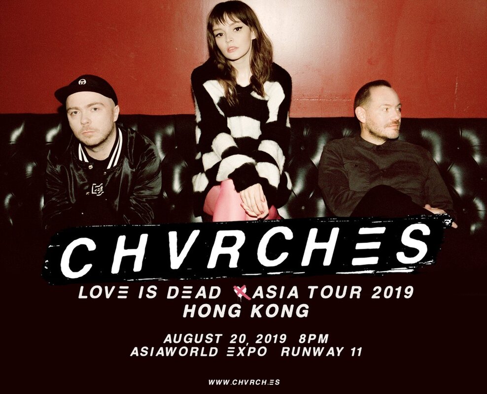 CHVRCHES Will be Playing in Hong Kong this August