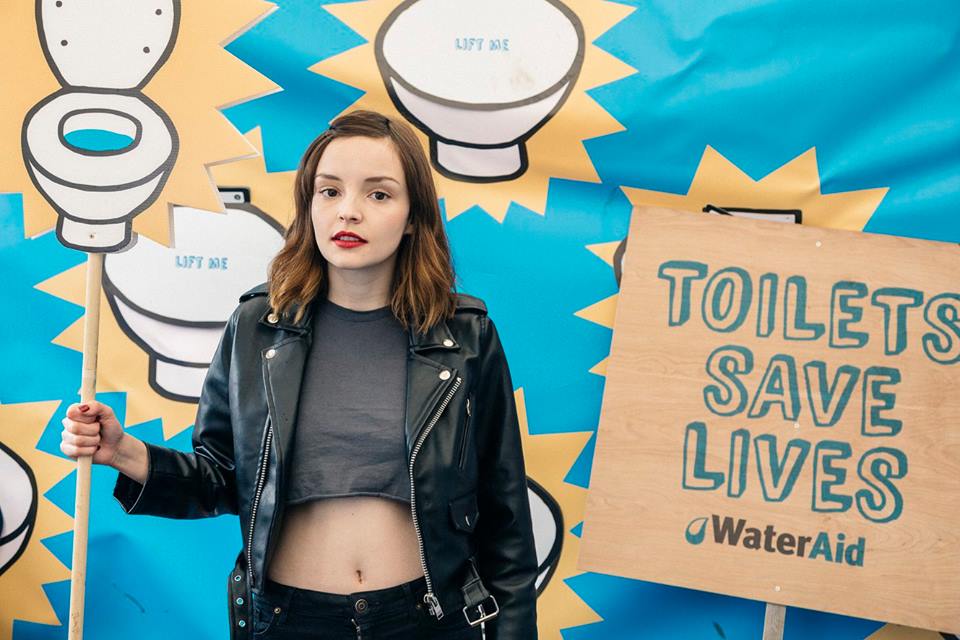 Lauren Mayberry Joins the Toilets Save Lives Campaign at Glastonbury