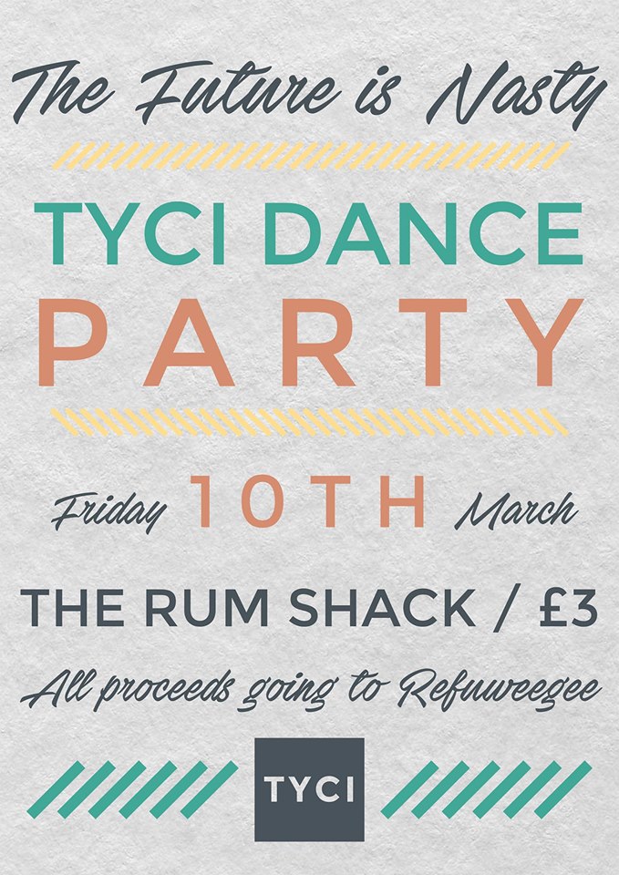 TYCI Dance Party at The Rum Shack on March 10th