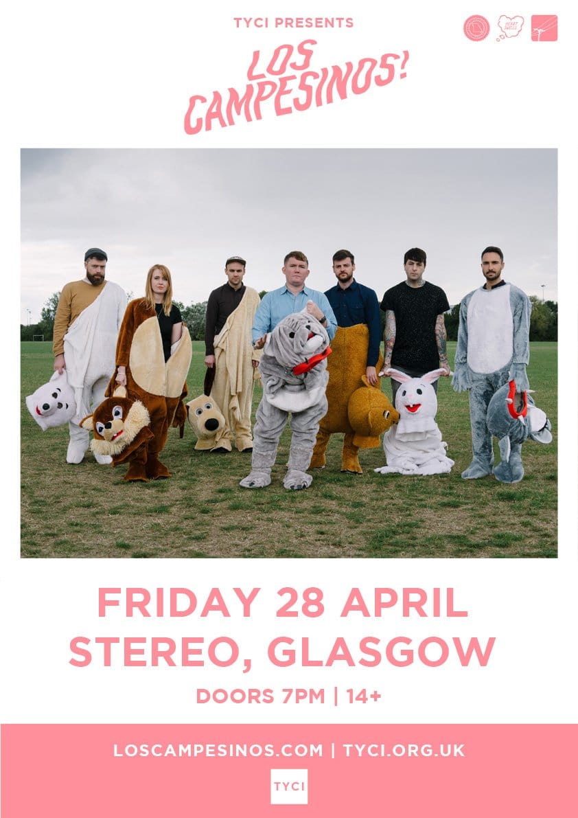 TYCI Welcomes Los Campesinos! Back to Glasgow
